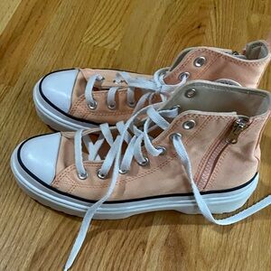 Converse Kids High-Top Sneakers - Light Pink